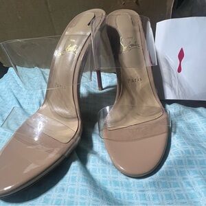 Christian Louboutin Women's Just Nothing Slide Sandals